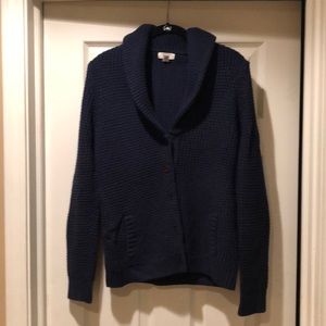 Lands End Canvas navy cardigan...a classic!